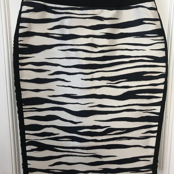 Ann Taylor Zebra Print Pencil Skirt - Picture 1 of 4